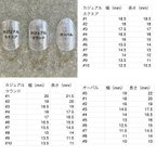 作品【送料込】サイズ確認用クリアサンプルチップ