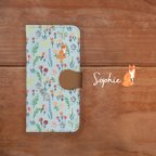 作品フラワーシリーズ☆Sophie☆ 手帳型 スマホケース　