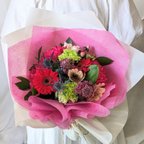 作品母の日ギフト　cherrypink　おしゃれ花束　韓国式ラッピング　　母の日　ギフト　誕生日　結婚式