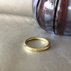 作品真鍮の指輪(鏡面仕上げ、W2)