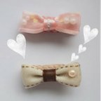 作品送料無料☆セットで400円♡ベビー&キッズヘアクリップ♡