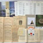 作品古書のページを中心に紙の詰め合わせ　64