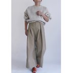 作品タックワイドパンツ【Tuck wide pants】Beige