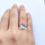 作品Dream color  ring.  【Glass ring】【Free size】