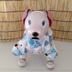 作品aibo 甚平パッチワーク柄 白