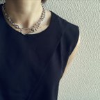 作品ーKarabiner necklaceー　サージカルステンレス　チェーンネックレス　チェーンブレスレット　ネックレス　アクセサリー　ステンレス