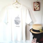 作品◆初回・現品限定特価◆XLサイズ【オーガニックコットンTシャツ】うさぎ好き　うさぎの後ろ姿　プリントTシャツ　　男女兼用