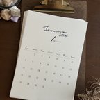 作品1月始まり【Renewal】2024Calendar A4size