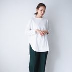 作品オーバーサイズTシャツ ホワイト(ロンT/長袖)