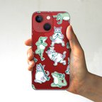 作品スマホケース　ヨガ（クリア）