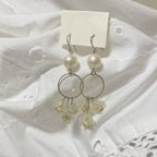 作品flower perl pierce/earring