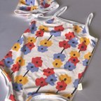 作品【SALE】Floral swimwer　お花柄　フラワー　女の子水着　ベビー水着　ベビースイムウェア　ベビー服　ベビー　子供服　ラッシュガード　海外水着　水遊び　プール　ベビープール