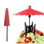 作品飾り傘　CO-022-nk-w 赤和紙傘　傘福 和小物　和雑貨　和風　 着物　お祝い　お正月 ひな祭り