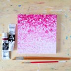 作品「桜の花につつまれて」コルクボードの原画＊アートパネル