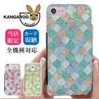 作品全機種対応 カンガルーポケット ハードケース iPhone14 iPhone15 Android AQUOS Galaxy Xperia カード入れ 携帯ケース kp-028