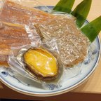 作品穴子の柔らか煮､ちりめん山椒、蒸しアワビの詰め合わせ