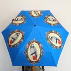作品ヨウム　晴雨兼用折りたたみ傘