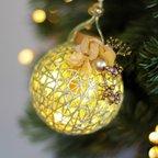 作品【灯りの実 mini】(ゴールド）クリスマス期間限定✴︎飾り付き✴︎