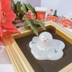 作品とけちゃう雪だるま　飾り　重し　冬　クリスマス　スノーマン　snow　雪