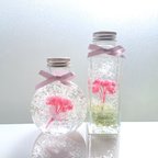 作品【再販】イモーテルの花束ハーバリウム2本セット 濃いピンク