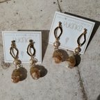 作品淡水パールとシェル。accessories