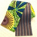 作品アフリカ布の半幅帯