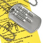 作品名言 DOGTAG ドッグタグ 目には目を歯には歯を DP-061 USA 新品