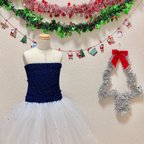 作品子供 ドレス ハンドメイド☆クリスマス、パーティに！100・110・120センチ☆ペチコート付き♫