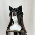 作品【カスタム】神使のヘッドドレス─黒猫─