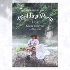 作品ウェルカムボード 結婚式 写真入りポスターパネル印刷　#40