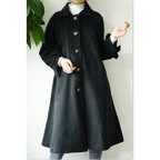 作品新作【黒 】コート・ジャケット 一枚仕立てフードコート♥