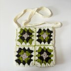 作品granny square shoulder bag(ivory)