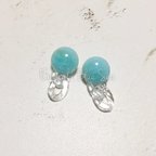 作品【SALE】2way♡イヤリング♡ 〜Emerald Blue Sea〜