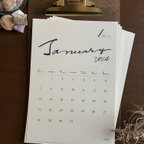 作品1月始まり【Renewal】2024Calendar A4size