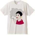 作品たばこを吸う女性＊Tシャツ