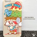 作品送料無料／沖縄スマホケース【タコライス】