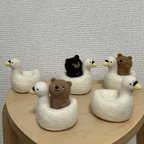 作品ちっちゃいくま屋さんに展示予定。スワンボートとくま