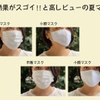 作品小顔効果が凄い‼︎という口コミで話題。クリーマで高評価を頂いている夏マスクです。プラス980円でマスクケースも付きます。