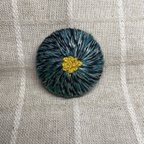 作品ヘアゴム　刺繍　花モチーフ