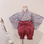 作品【期間限定SALE】《即納》ベビー袴　リバティ　ベッツィベリー　70〜80