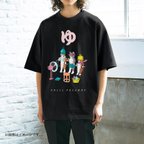 作品厚みのあるBIGシルエットTシャツ「CHILL FRIENDS_温泉ネコクラブ」 /送料無料