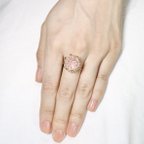 作品紫陽花の指輪（ピンク）