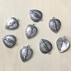 作品SILVER HEART ANTIQUE DESIGN CHARM BEADS