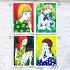 作品女の子のポストカード(2枚1セット)