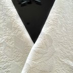 作品NO.1388 オリジナル 正絹 バラとトランプ模様 の半衿