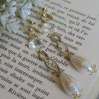 作品Vintage chandelier&pearl earrings 