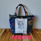 作品(=^ェ^=)☆オシキャット☆　デニム2wayトートbag