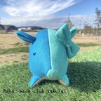 作品放牧はじめました＾＾　『ぶたこ』ぬいぐるみ　Ocean　blue