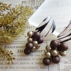 作品【再販予定】Zebra Pearl　ピアス