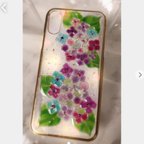 作品iPhoneケース♡紫陽花♡爽やかな色鮮やかに咲き誇る。暮らしに花を♡